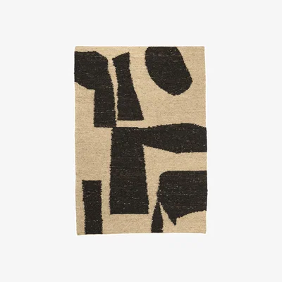 Made in Design Piece Rug textile white / 140 x 200 cm - Hand-woven - Ferm Living