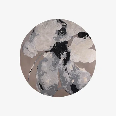 Made in Design Floreo Large Rug - / Ø 200 cm by AYTM Grey