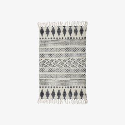 Made in Design Block Rug - /90 x 200 cm by House Doctor Grey/Black