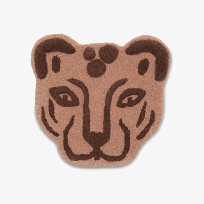 Made in Design Léopard Rug - / Wall decoration - 60 x 57 cm by Ferm Living Brown