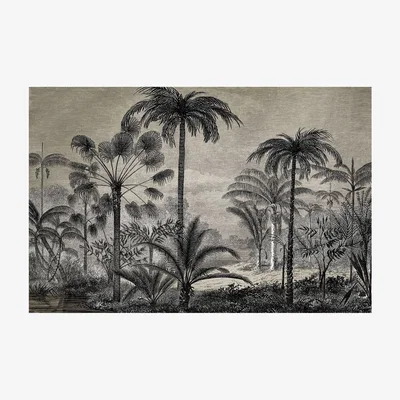 Made in Design Tresors Rug - / 198 x 139 cm - Vinyl by Beaumont Grey/Black/Beige