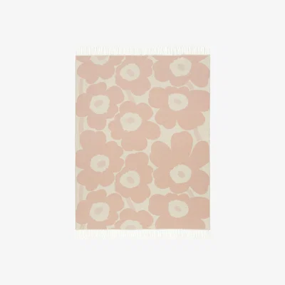 Made in Design Unikko Plaid textile pink / 130 x 180 cm - Marimekko