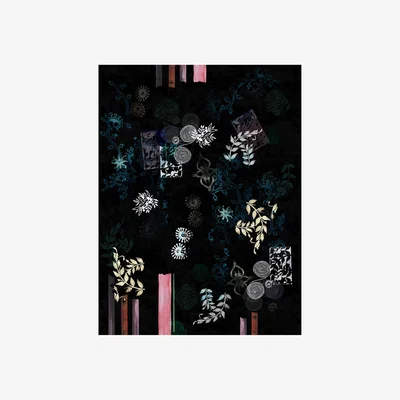 Made in Design Le Temple Jais Rug - / 200 x 300 cm by Moooi Carpets Multicoloured/Black