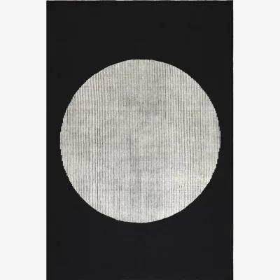 Made in Design Disc Rug textile black / 200 x 300 cm - Tom Dixon