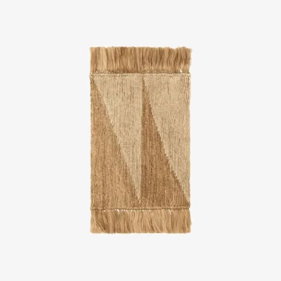 Made in Design Studie Rug cane & fibres beige / 70 x 50 cm - Hand-woven Hessian - Ferm Living