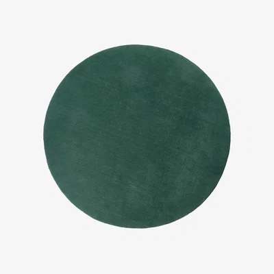 Made in Design Tapis Outline Round tissu vert / Ø 200 cm - Pols Potten