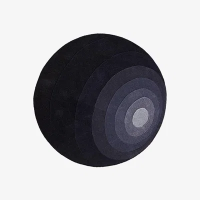 Made in Design Luna Rug - / Ø 120 cm - Panton 1965 by Verpan Grey