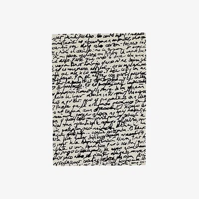 Made in Design Black on white - Manuscrit Rug by Nanimarquina White/Black