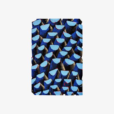 Made in Design Bleu palmier Rug textile blue / 165 x 250 cm - Hand-tufted - PINTON