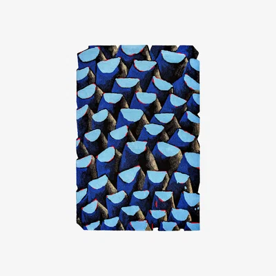 Made in Design Bleu palmier Rug textile blue / 165 x 250 cm - Hand-tufted - PINTON