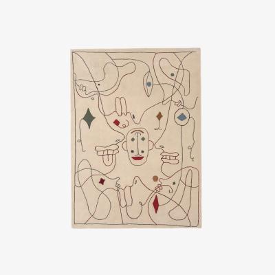 Made in Design Silhouette Outdoor Outdoor rug - / By Jaime Hayon - 200 x 300 cm / Recycled PET fibre by Nanimarquina Multicoloured/Beige