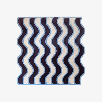 Made in Design Waves Rug textile multicoloured / 200 x 200 cm - Hand-tufted - COLORTHERAPIS