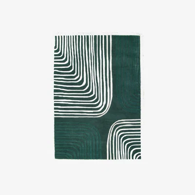 Made in Design Labyrinthe Rug textile green / 170 x 240 cm- Hand-tufted - Maison Sarah Lavoine