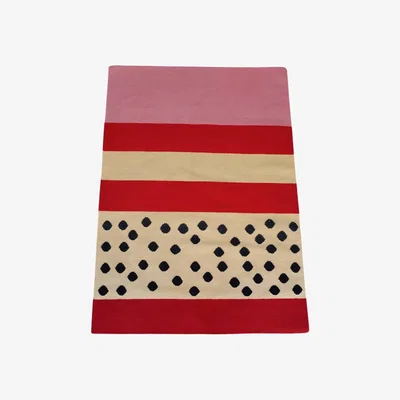 Made in Design Like A Watermelon Rug textile multicoloured / 210 x 140 cm - Handwoven - COLORTHERAPIS