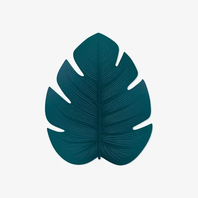 Made in Design Fidji Outdoor rug - / Vinyl - 121 x 150 cm by PÔDEVACHE Blue/Green