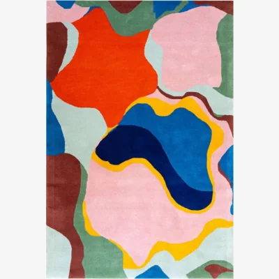 Made in Design Hangover Rug textile multicoloured / 210 x 140 cm - Hand-tufted wool - COLORTHERAPIS