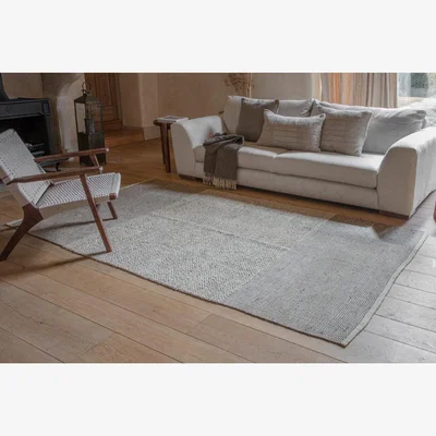 Nkuku nkuku Kufri Jute Rug | Rugs | Soft Blue/Brown | 150 x 240 cm
