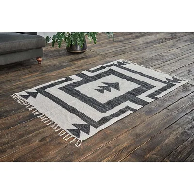 Nkuku Nkuku Mahina Recycled Rug | Rugs | Black & Brown | 120 x 180 cm