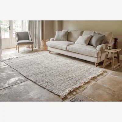 Nkuku nkuku Khanna Jute & Wool Rug | Rugs | Natural | 150 x 240 cm