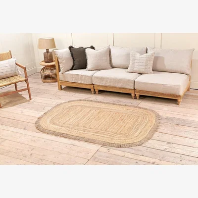 Nkuku Nkuku Attinsi Hemp Rug | Rugs | Natural | 150X240 cm