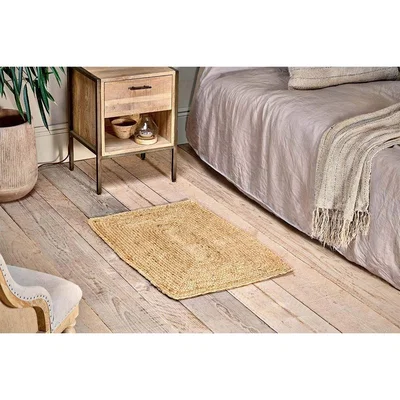 Nkuku Nkuku Braided Hemp Rug | Rugs | Natural | 90 x 60 cm