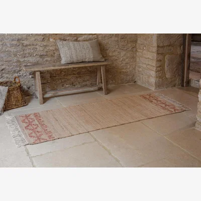 Nkuku nkuku Akari Jute & Cotton Runner | Rugs | Natural | 66 x 200 cm