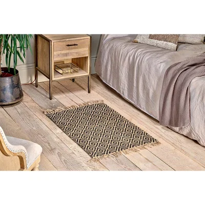Nkuku Nkuku Jambo Jute Rug | Rugs | Black | 90 x 60 cm