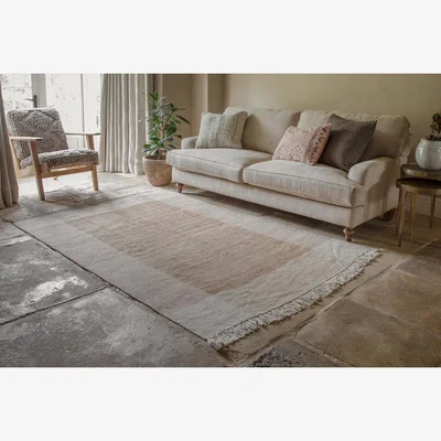 Nkuku nkuku Andro Jute & Cotton Rug | Rugs | Natural | 200 x 300 cm