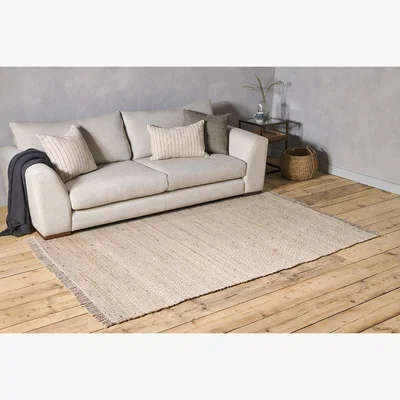 Nkuku Nkuku Gitika Cotton & Hemp Rug | Rugs | Natural | 150 x 240 cm