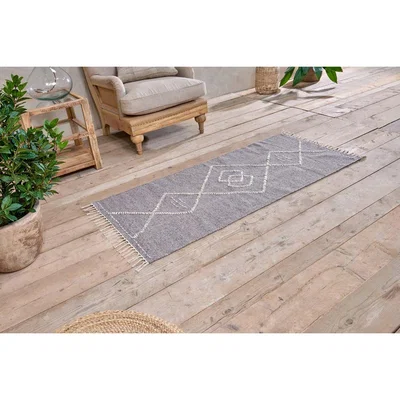 Nkuku Nkuku Lamandi Recycled Runner | Rugs | Grey