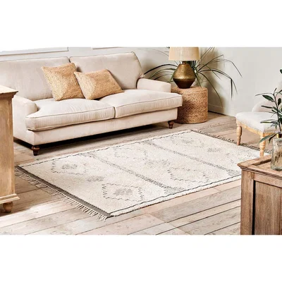 Nkuku Nkuku Mureu Rug | Rugs | Natural/Black | 120 x 180 cm