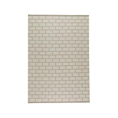 Nordic Nest Kateha Brick rug Light grey 170x240 cm