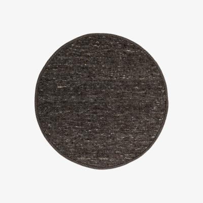 Nordic Nest Tisca Sierrafil round rug Anthracite no. 83 Ø300 cm