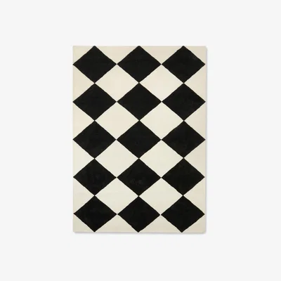 Nordic Nest Tinted Tenman wool carpet 250x350 cm Black-white