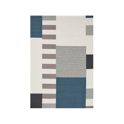 Nordic Nest Linie Design Graphic rug Blue 200x300 cm