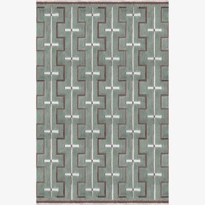 Nordic Nest Layered Johanna wool carpet Sage 200x300 cm
