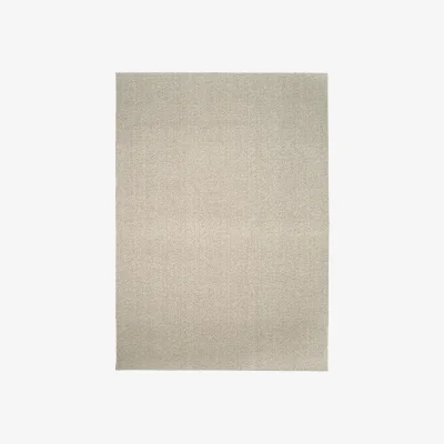 Nordic Nest Classic Collection Nordklint rug with overlock edging Natural grey 400x400 cm with overlock stitching