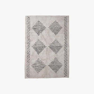 Nordic Nest Jegor patterned rug 140x200 cm nature