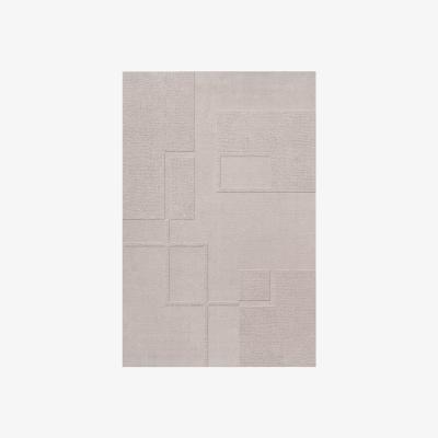 Nordic Nest Layered Swedish Grace oatmeal wool rug 180x270 cm