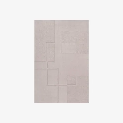 Nordic Nest Layered Swedish Grace oatmeal wool rug 180x270 cm