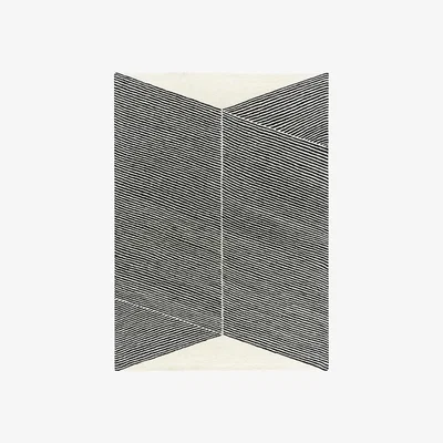 Nordic Nest Rectangles wool rug natural white 170x240 cm