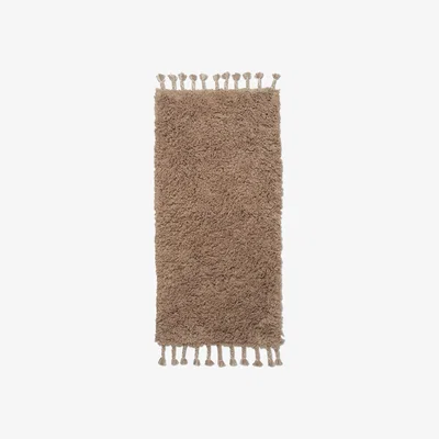 Nordic Nest ferm LIVING Amass long pile rug 70x140 cm White Pepper