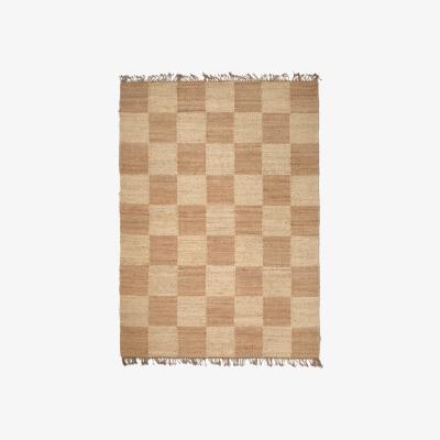 Nordic Nest Classic Collection Jute Squares rug Natural 250x350 cm