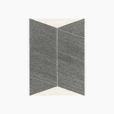 Nordic Nest Rectangles wool rug natural white 200x300 cm