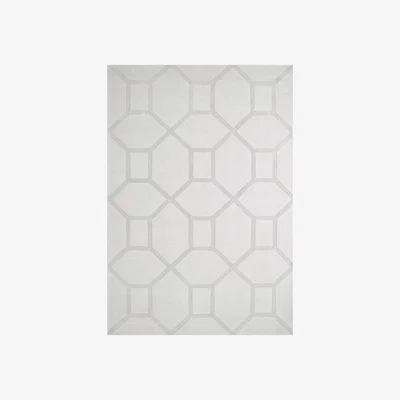 Nordic Nest Wool Entrance rug 250x350 cm Bone White