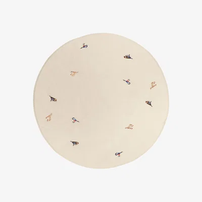Nordic Nest Broste Copenhagen Bird Christmas tree rug Brazilian sand
