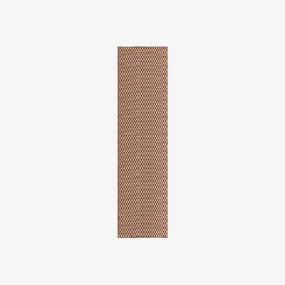 Nordic Nest Layered Barley jute rug Burgundy 75x240 cm
