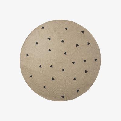 Nordic Nest Ferm Living round carpet triangle
