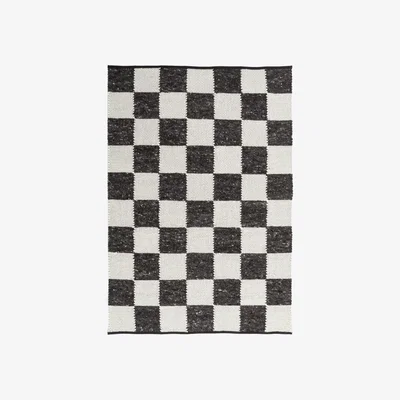 Nordic Nest Tisca Gotland Design rug Special Edition Anthracite-white no. 2428 140x200 cm