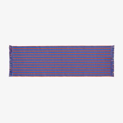 Nordic Nest Stripes and Stripes rug 60x200 cm cacao sky